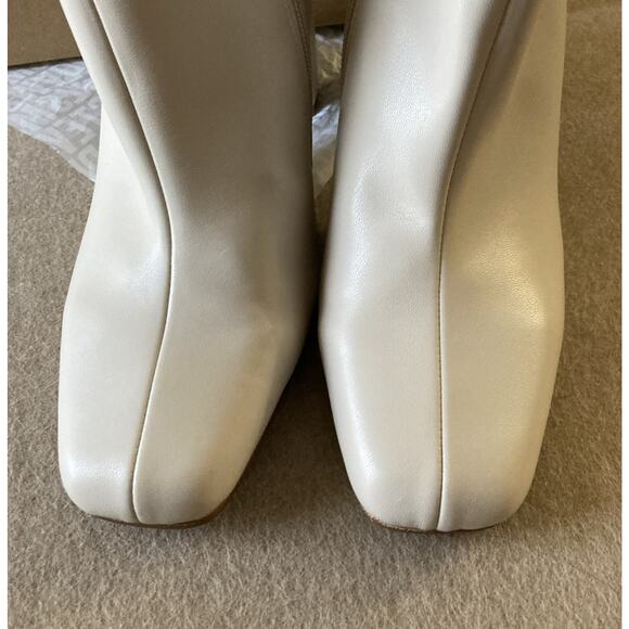 Steve Madden Women's Lynden Boot Sz 8.5 Bone New Square Toe 4" Block Heel Ankle - Picture 4 of 8